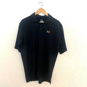 UnderArmour Men's Black Polo, L, Athleisure, Preppy